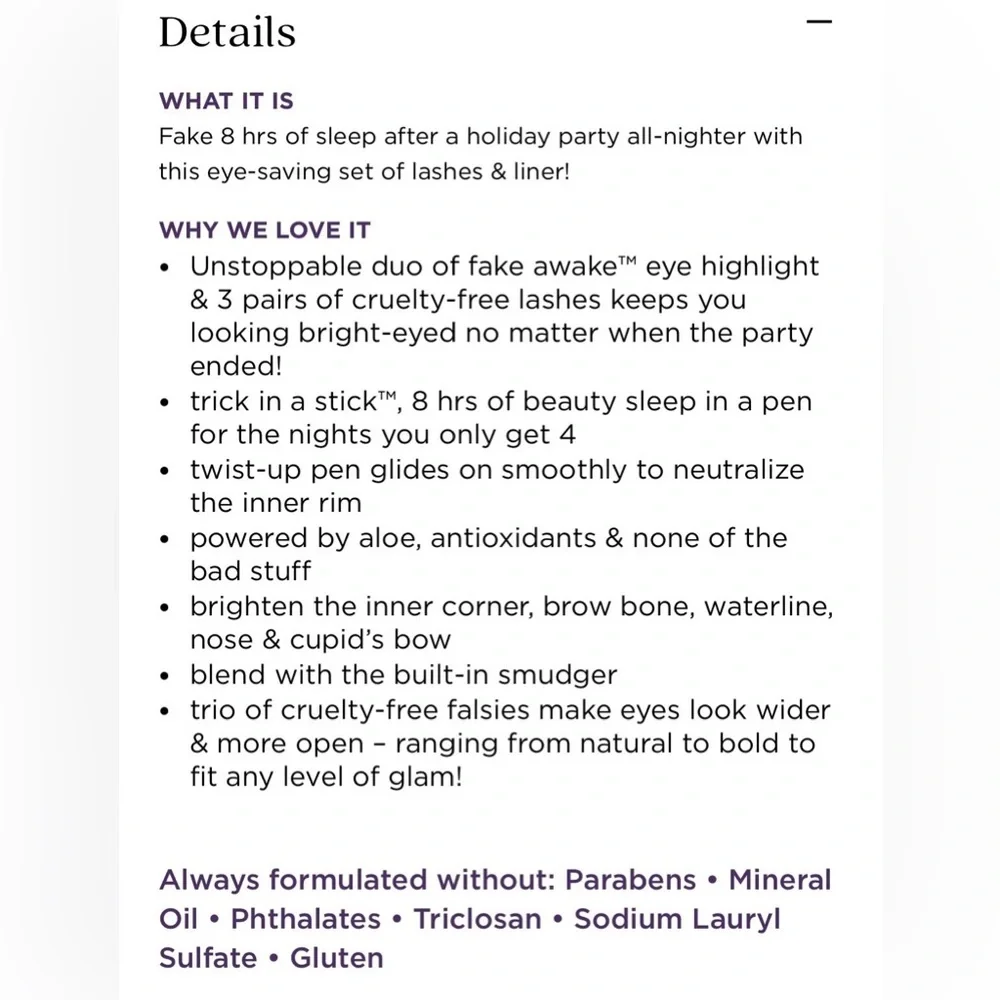 tarte Wide Awake Lashes & Liner Set Brand New In Box 💯 Authentic! - Picture 8 of 14